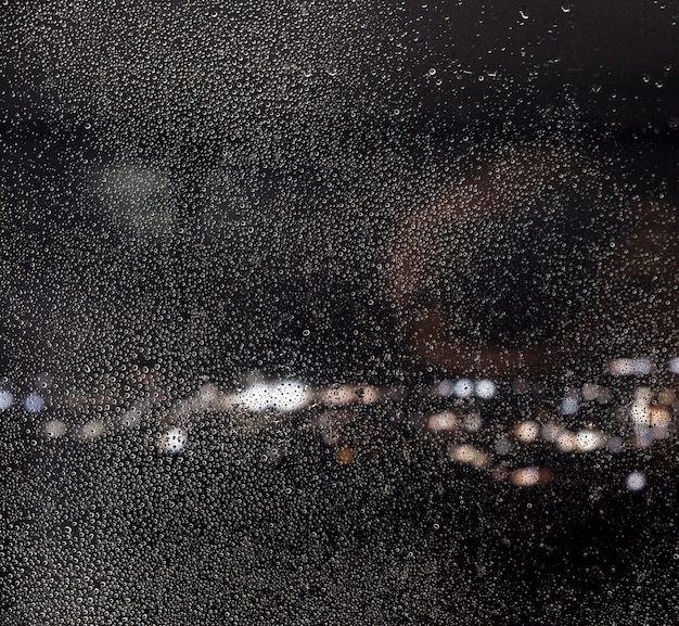 Effet de pluie sur fond de nuit