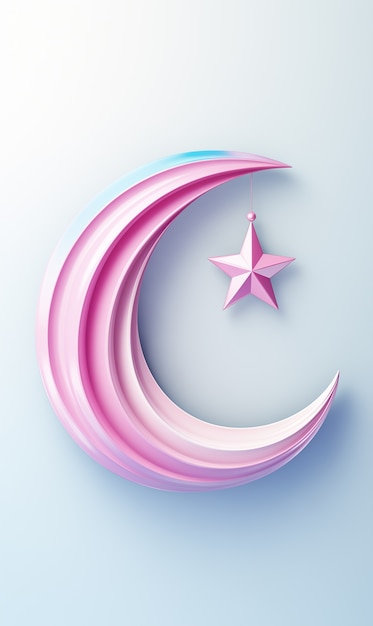 Photo gratuite Éléments 3d pour la célébration islamique du ramadan