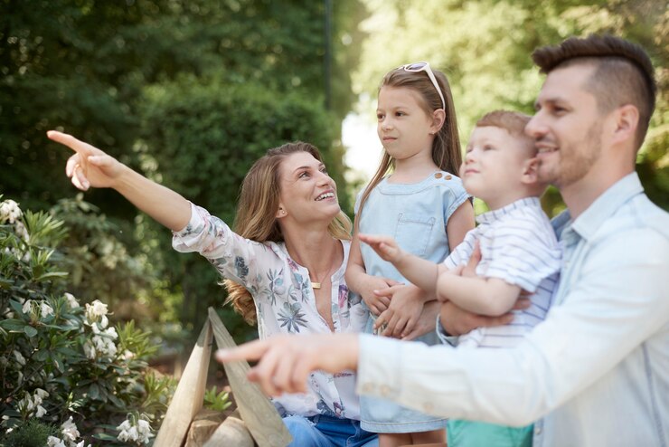 Photo gratuit emmener la famille au zoo