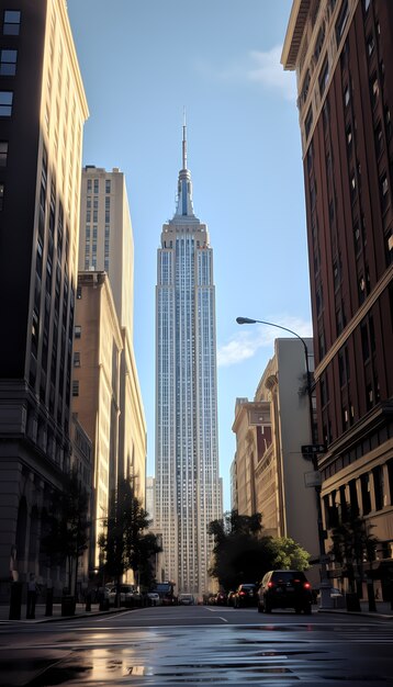 Empire State Building au lever du soleil