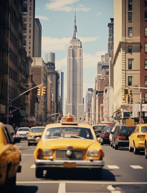 Empire State Building de New York pendant la journée