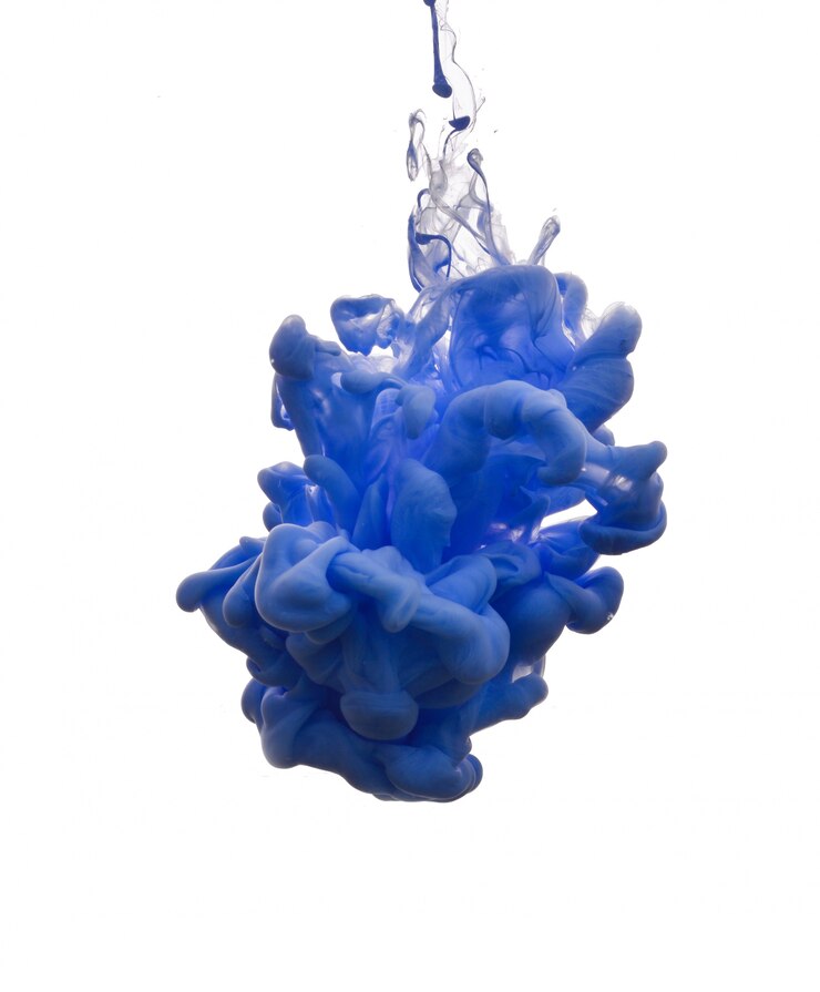 Photo gratuit encre bleue dans l&#39;eau
