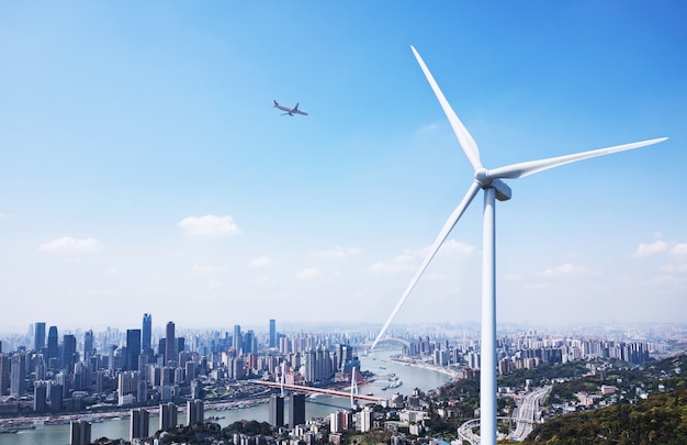 L&#39;énergie éolienne et le paysage urbain