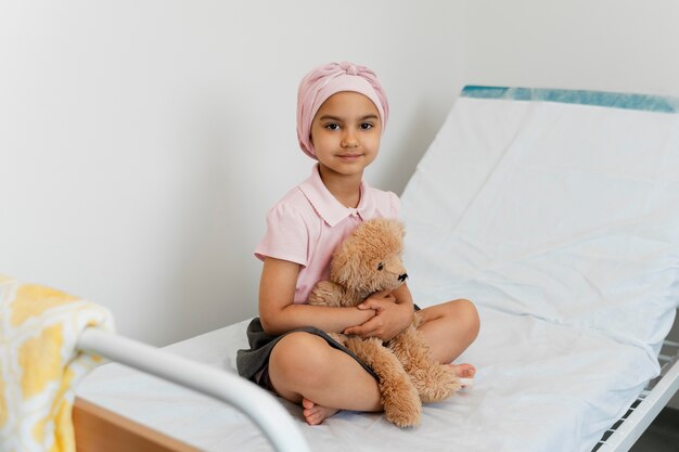 Enfant atteint d'un cancer