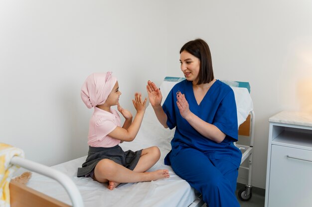 Enfant atteint d'un cancer