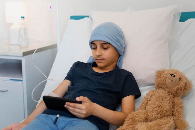 Enfant atteint d'un cancer