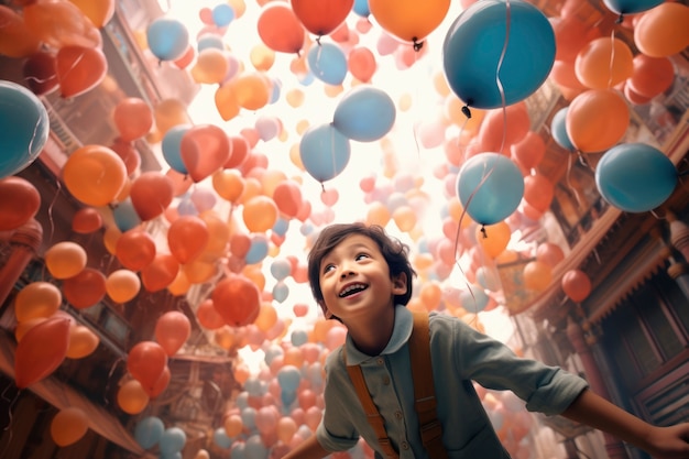 Un enfant autiste vivant dans un monde fantastique.