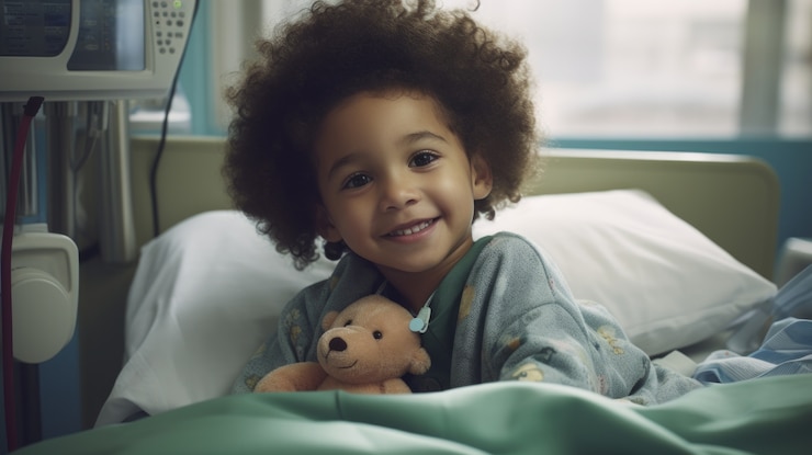 Photo gratuit enfant ayant un examen médical