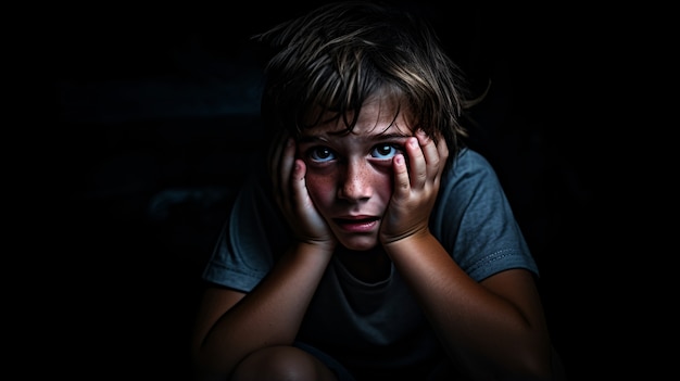 Enfant souffrant d'anxiété