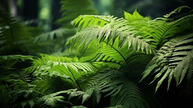 Photo gratuite une énorme fougère tropicale déploie ses feuilles délicates dans un coin caché de la jungle.