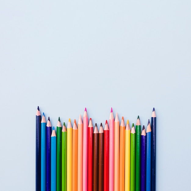 Ensemble de crayons de couleur