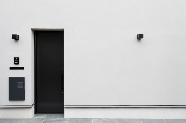 Entrée de maison japonaise minimaliste