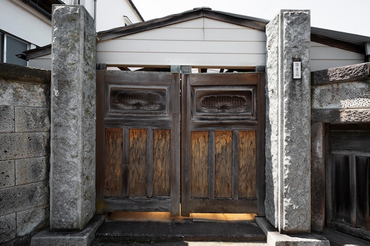 Photo gratuit entrée de la maison japonaise