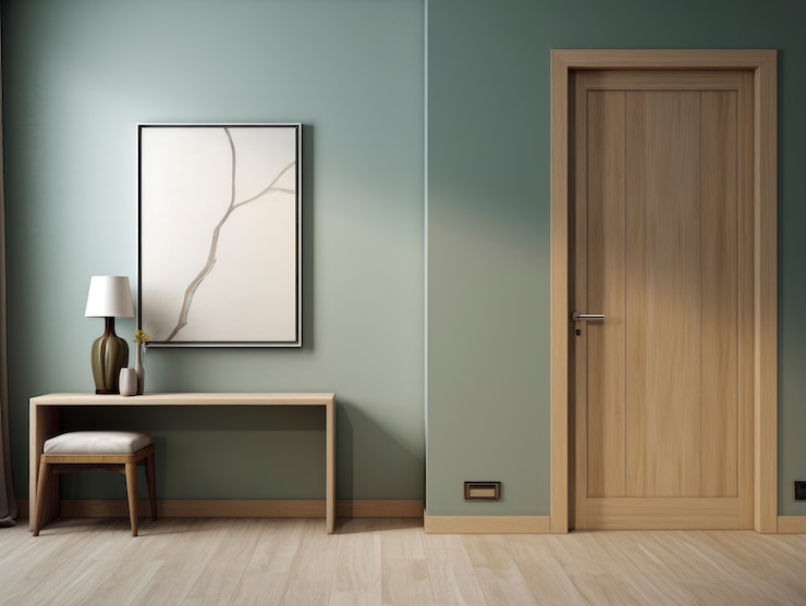 Photo gratuit entrée moderne avec mobilier et décoration intérieure