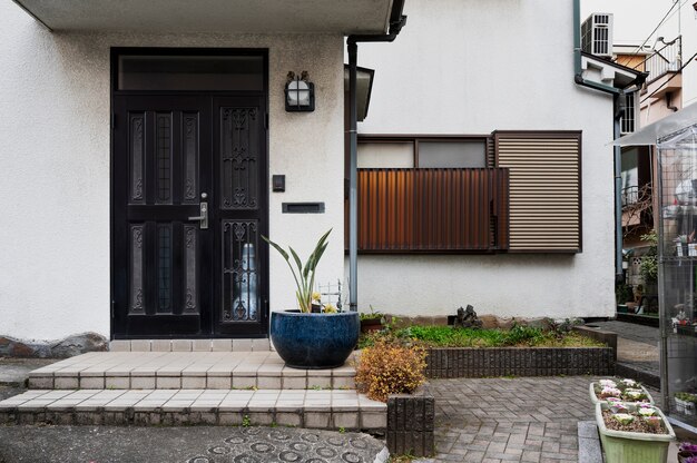 Entrée et plante de la maison japonaise