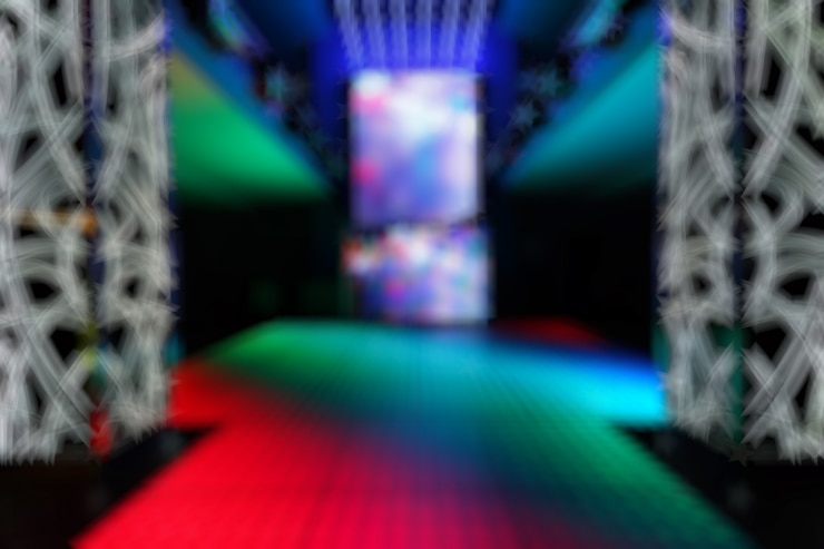 Photo gratuit entrée unfocused couleurs disco