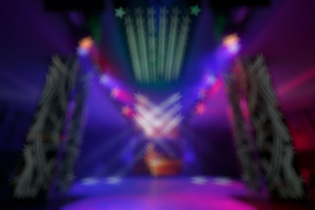 entrée Unfocused couleurs disco