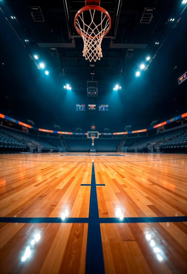 Photo gratuit environnement sportif du basket-ball déposé