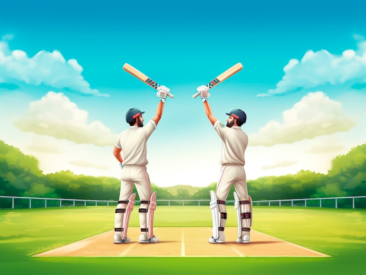 Photo gratuit équipement de cricket art numérique