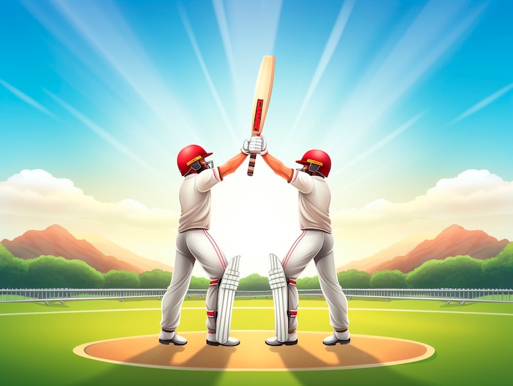 Photo gratuit équipement de cricket art numérique