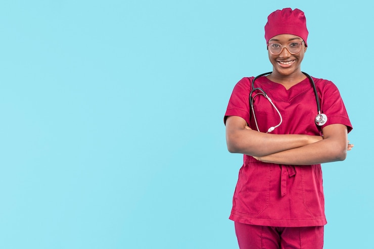 Photo gratuit espace copie femme médecin spécialiste