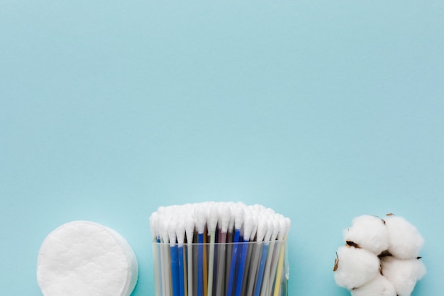 Espace de copie des produits d'hygiène personnelle en coton