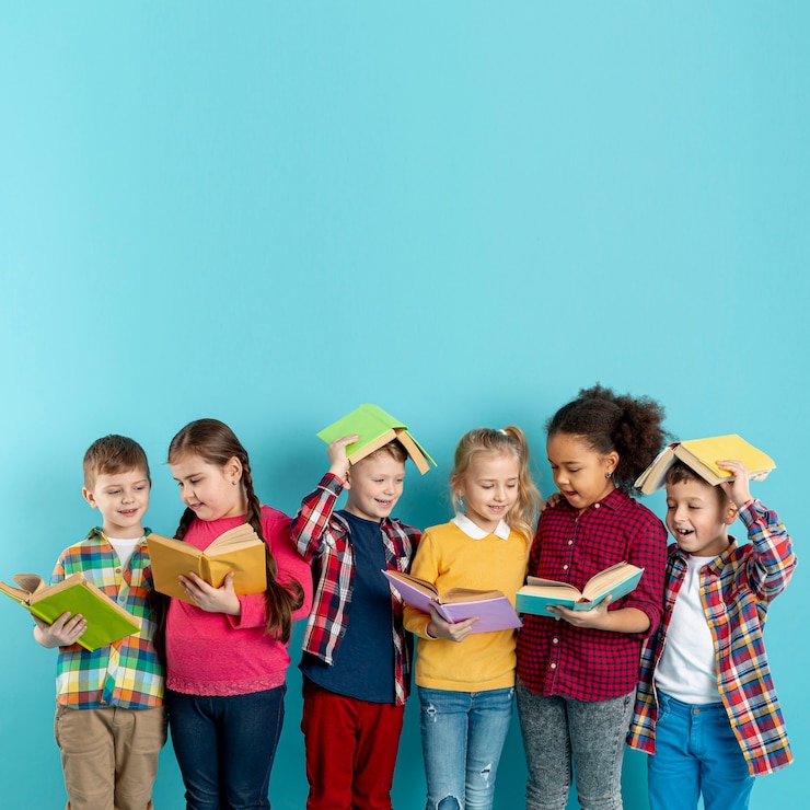 Photo gratuit espace ludique pour enfants lors de la journée du livre