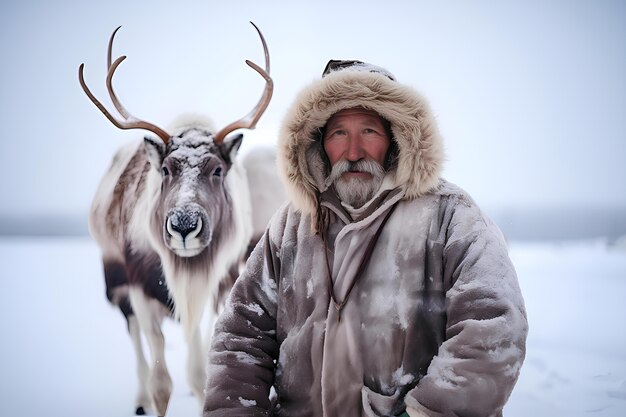 Les Esquimaux vivent dans des conditions météorologiques extrêmes.