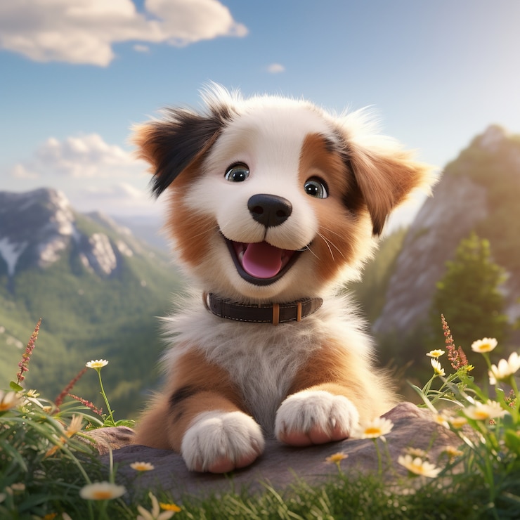 Photo gratuit c'est un chien mignon qui vient de la nature.