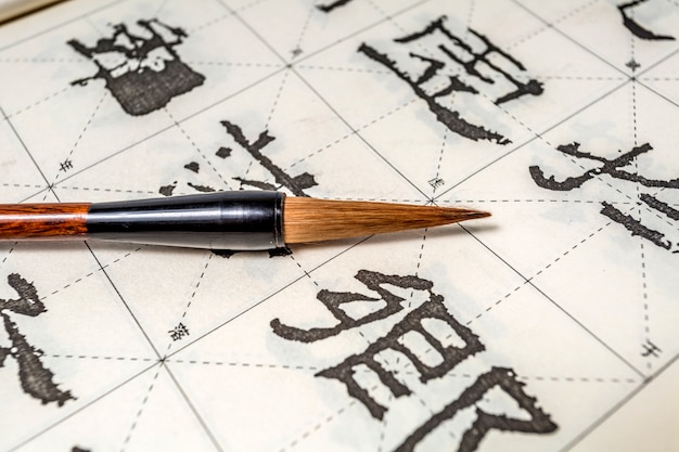 Ethnicité japan paintbrush fond culture stylo