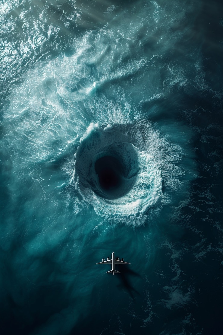 Photo gratuit l'événement mystérieux du triangle des bermudes