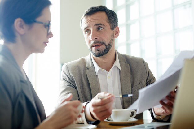 Expliquer les données dans le document