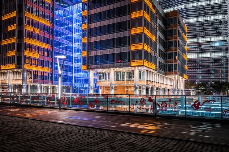 Photo gratuit extérieur des bâtiments modernes