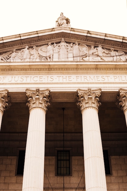 Façade de bourse à l&#39;architecture classique