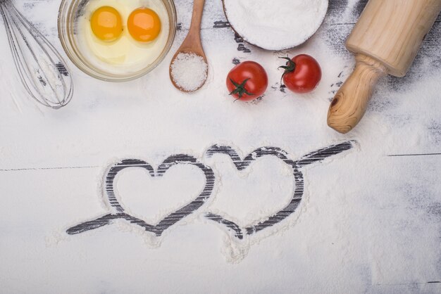 Faire des desserts dans la cuisine