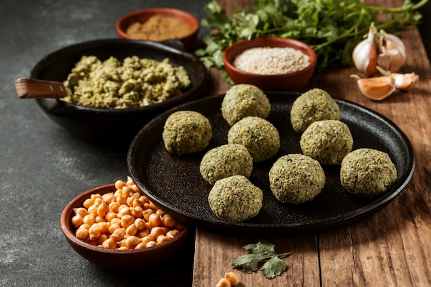 Falafel et pois chiches