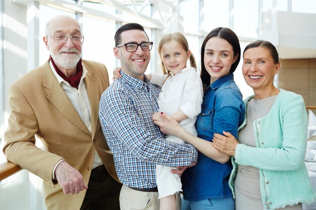 Famille affectueuse