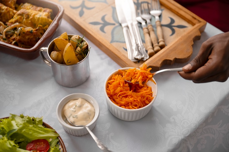 Photo gratuit une famille brésilienne prend un repas ensemble.