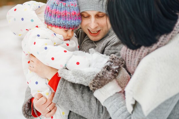 Famille d&#39;hiver