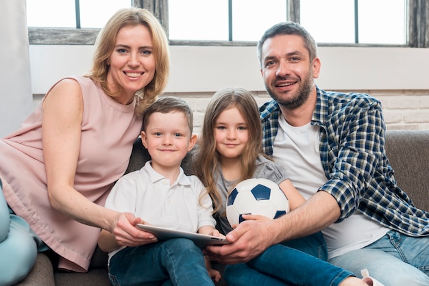 Famille à la maison