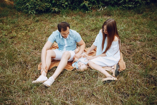 famille sur un parc