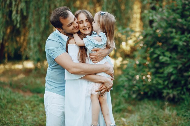 famille sur un parc