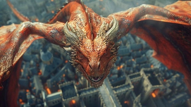 Photo gratuite fantastic detailed dragon