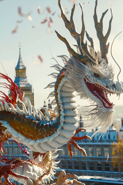 Photo gratuite fantastic detailed dragon