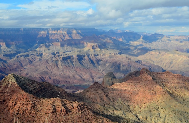 Photo gratuite fantastique paysage coloré du grand canyon