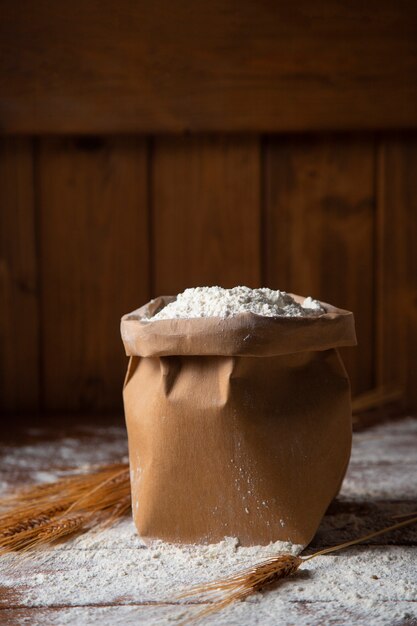 Farine stockée utilisée pour la cuisine