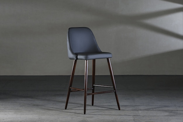 fauteuil sans accoudoirs à dossier concave, mobilier de style loft