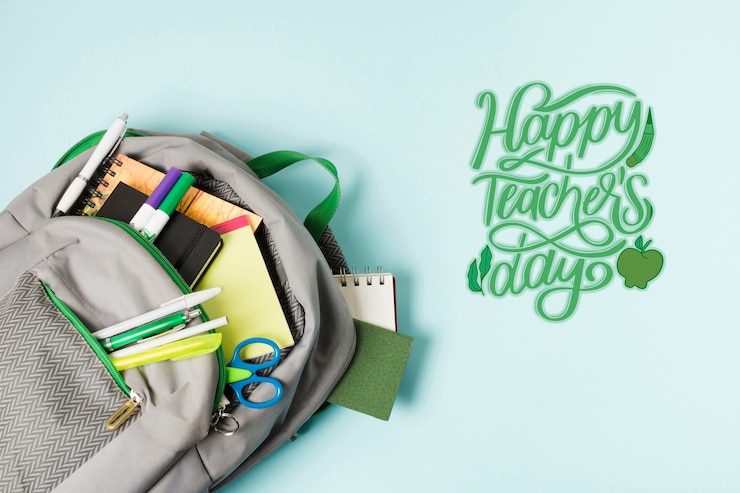 Photo gratuit félicitations pour la journée des enseignants