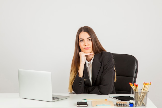 Femme d&#39;affaires en attente de la réunion