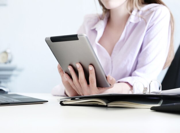 Femme, bureau